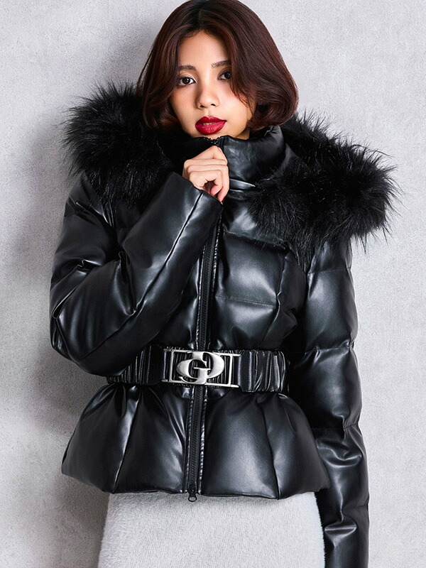 楽天市場】GYDA ジェイダ ダウン ショート ブランド 合皮 オリジナル