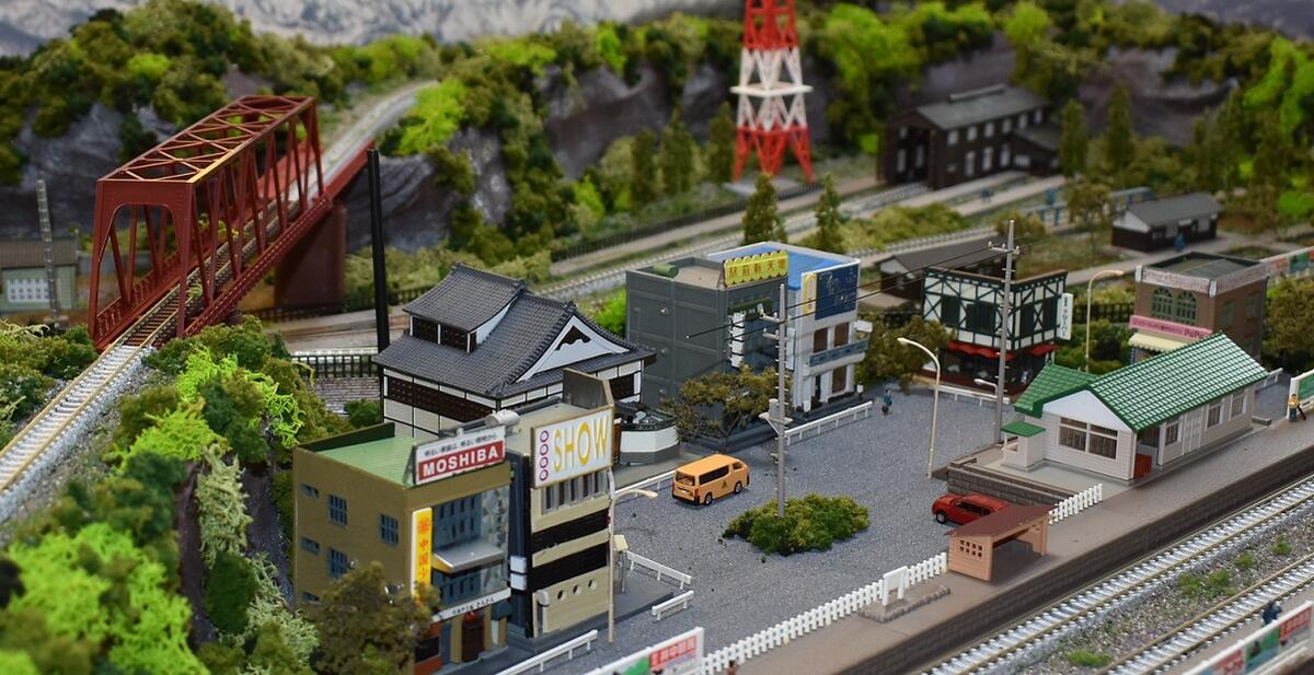 楽天市場】鉄道模型ジオラマレイアウトNゲージ用 単線【180cmx90cm