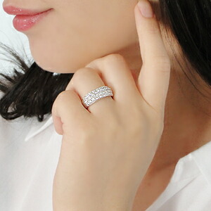 楽天市場】Pt900【1.0ctUP】ダイヤモンド パヴェ リング【ピンキー対応