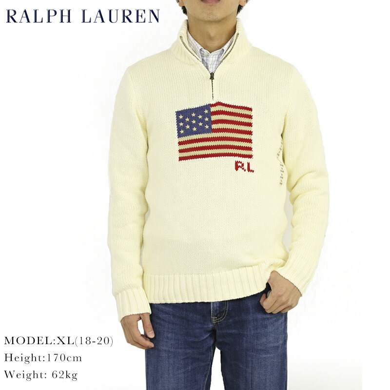 楽天市場】POLO Ralph Lauren Boy's Flag 1/2 Zip Sweater ラルフ