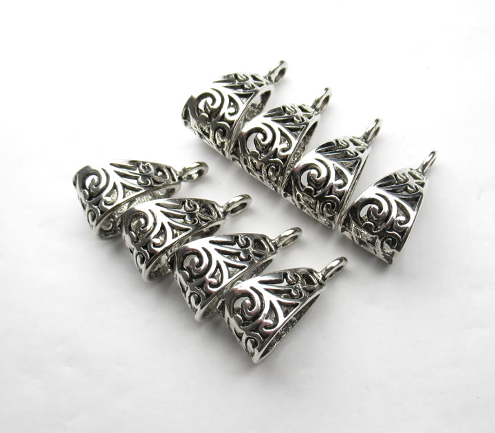 楽天市場】チベット風ベイル アンティークシルバーカラー 1個