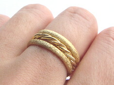 楽天市場】K18 ゴールド ツイスト リング「Graff - グラッフ - 」 18K