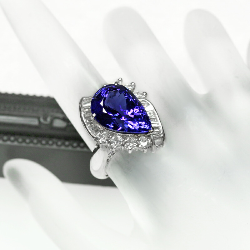 楽天市場】タンザナイト 9.92ct リング 13.5号 PT900 プラチナ
