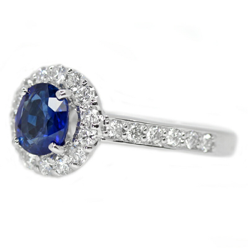 楽天市場】ブルーサファイア 1.315ct リング 12号 PT900 プラチナ