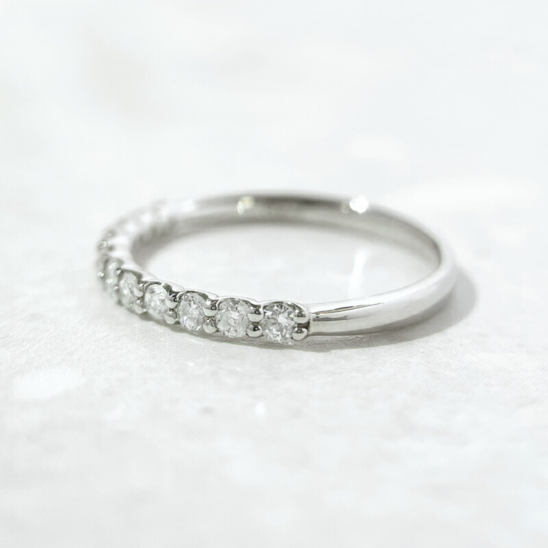 楽天市場】【ｾｰﾙ】ダイヤモンド 0.3ct ハーフエタニティリング 12号