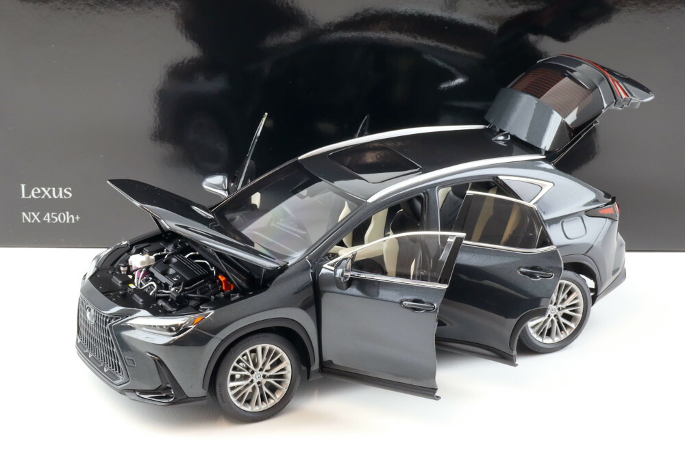 楽天市場】京商 1/18 レクサス NX 450h+ SUV グラファイトブラック