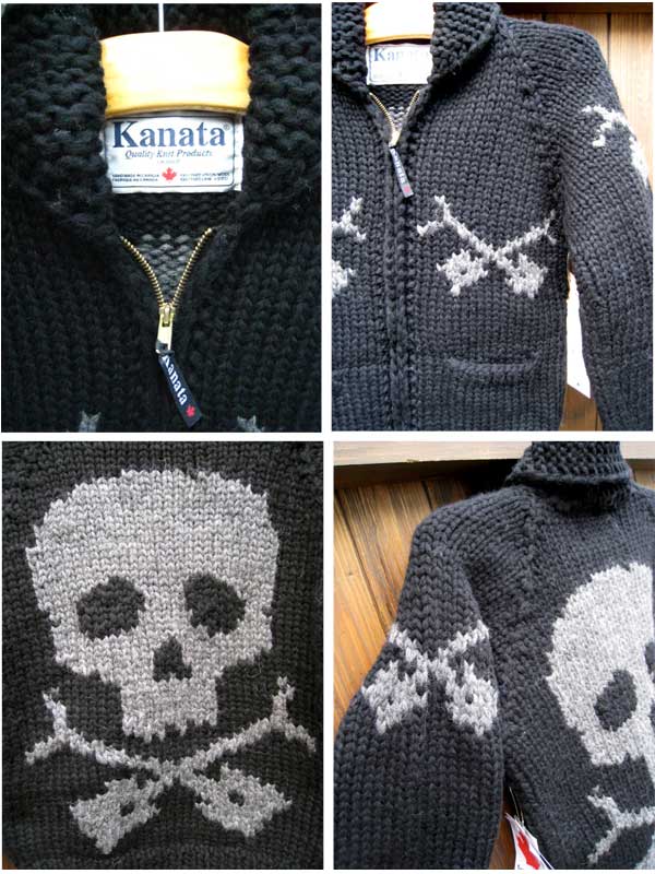 楽天市場】36サイズのみ別注モデルKANATA / カナタカウチン SKULL