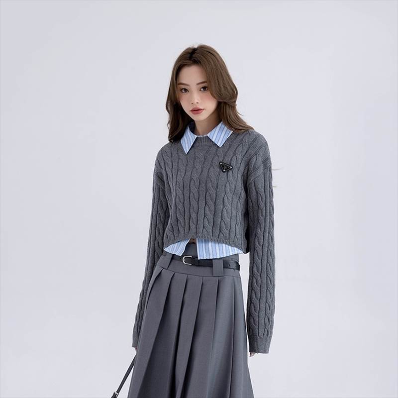 楽天市場】トップス ニット セーター 長袖 レディース ラウンドネック