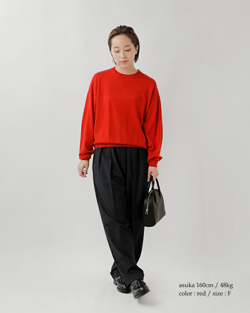 楽天市場】MidiUmi ミディウミ ウール クルーネック ニット プル