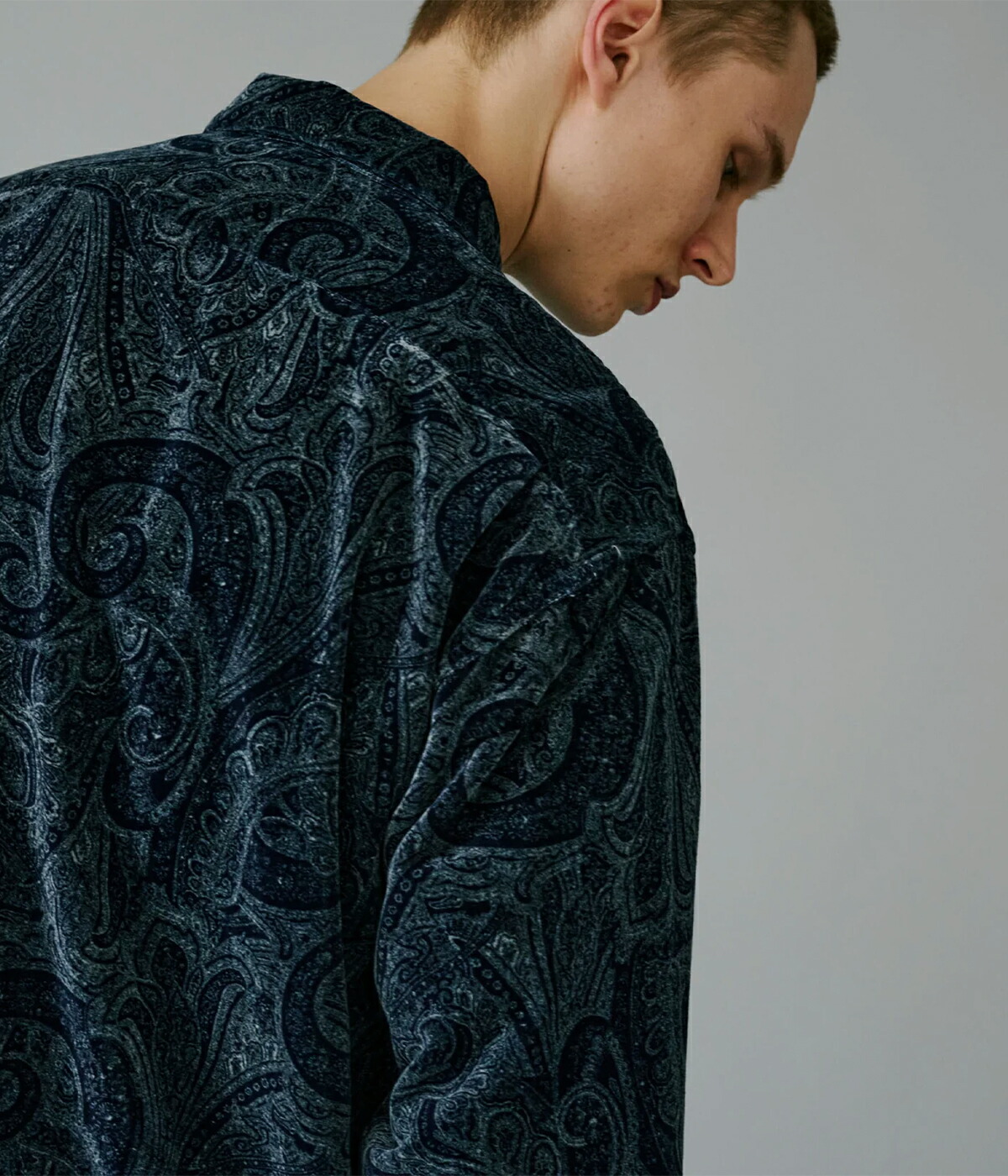 楽天市場】[送料無料]GOLD : PAISLEY PATTERN INDIGO VELVETEEN OPEN