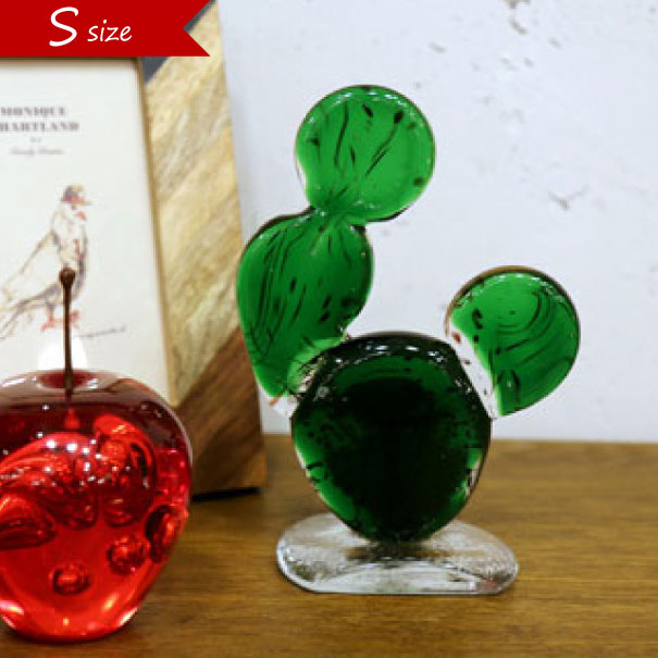 楽天市場】amabro CACTUS GLASS ORNAMENT Round Fan Sサイズ ガラス