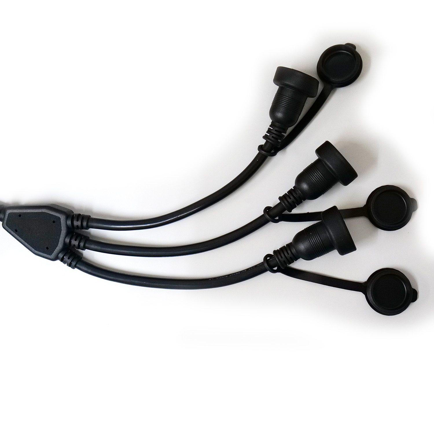 楽天市場】延長コード 1m 3分岐 防雨型 防水 電源コード 12A 3分配