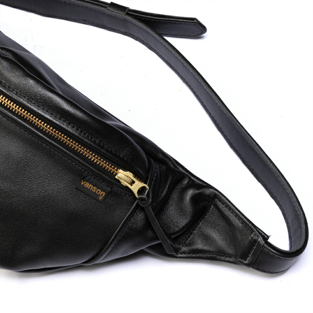 楽天市場】バンソン Vanson 9SBB ファニーパック ブラック 渋谷