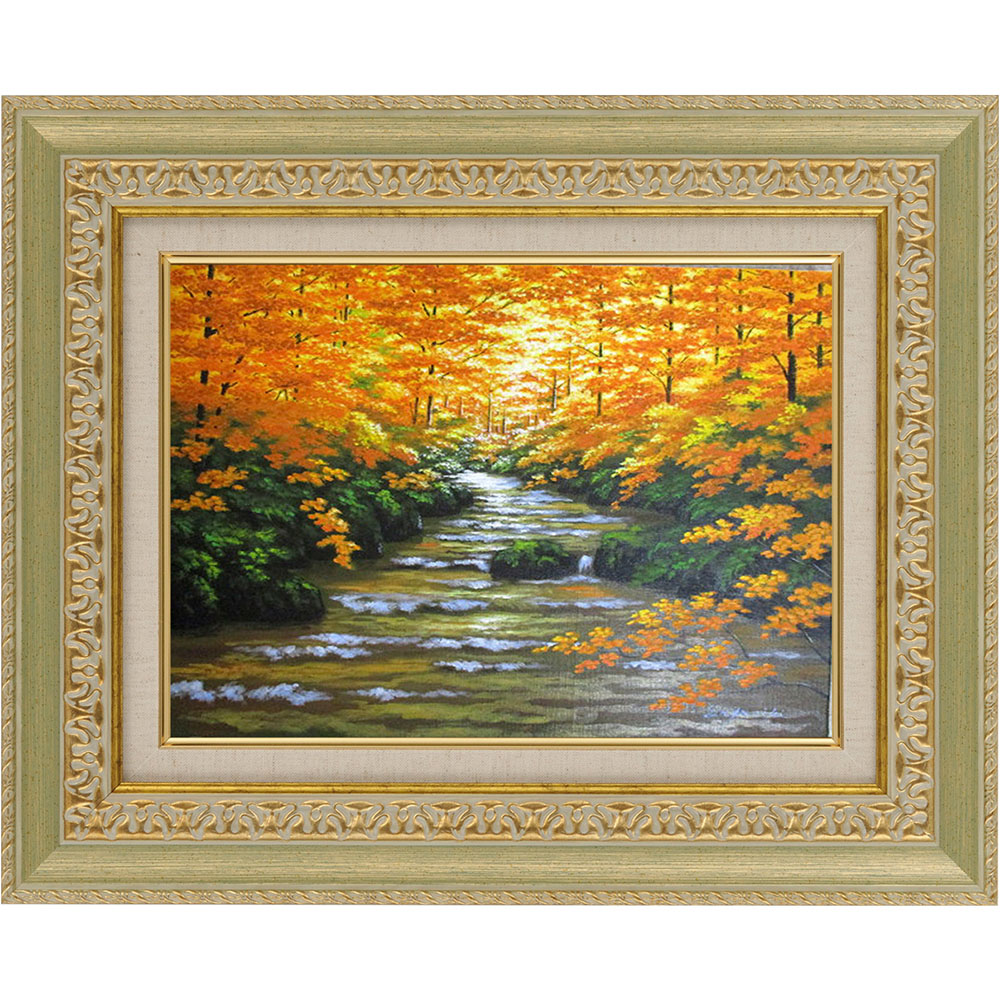 楽天市場】手描き 油絵 絵画 額入り 油彩 F4サイズ 新屋敷一平 アート