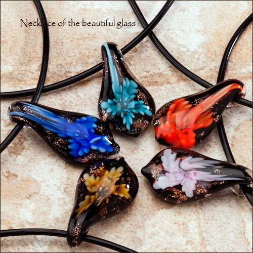 楽天市場】【ポイント5倍×5のつく日】 トンボ玉 ネックレス フラワー