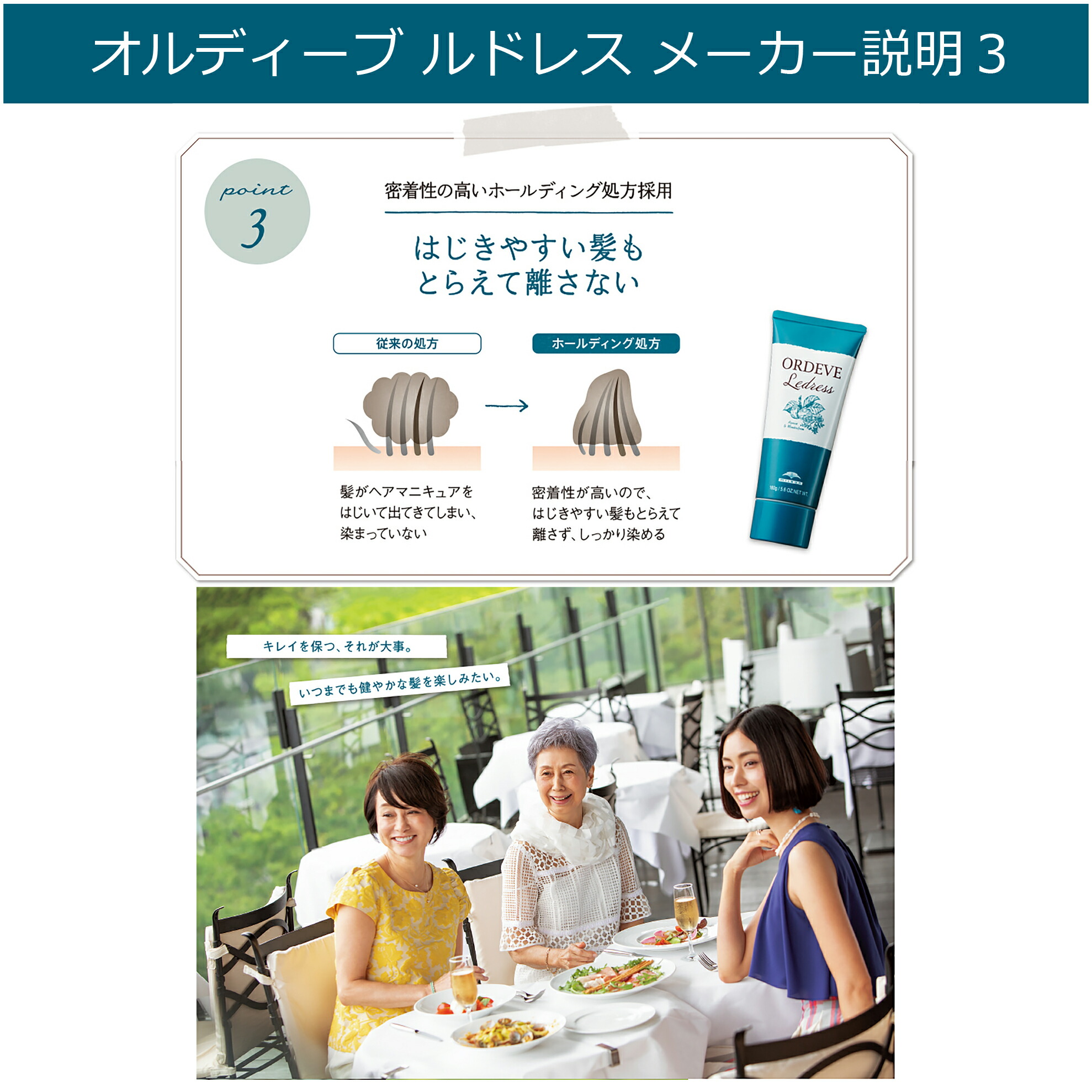 楽天市場】ヘアマニキュア 白髪用 オルディーブ ルドレス 2本セット