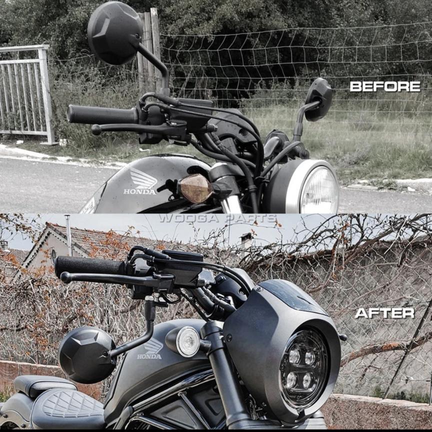 楽天市場】レブル アンダーミラーブラケット 下ミラー REBEL 250 500