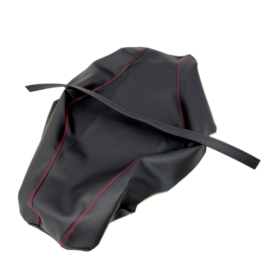 楽天市場】ZX14R ZX-14R エンボス黒 赤ダブルステッチ 純正シート 対応