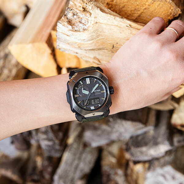 楽天市場】プロトレック ソーラー電波時計 難燃クロスバンド カシオ