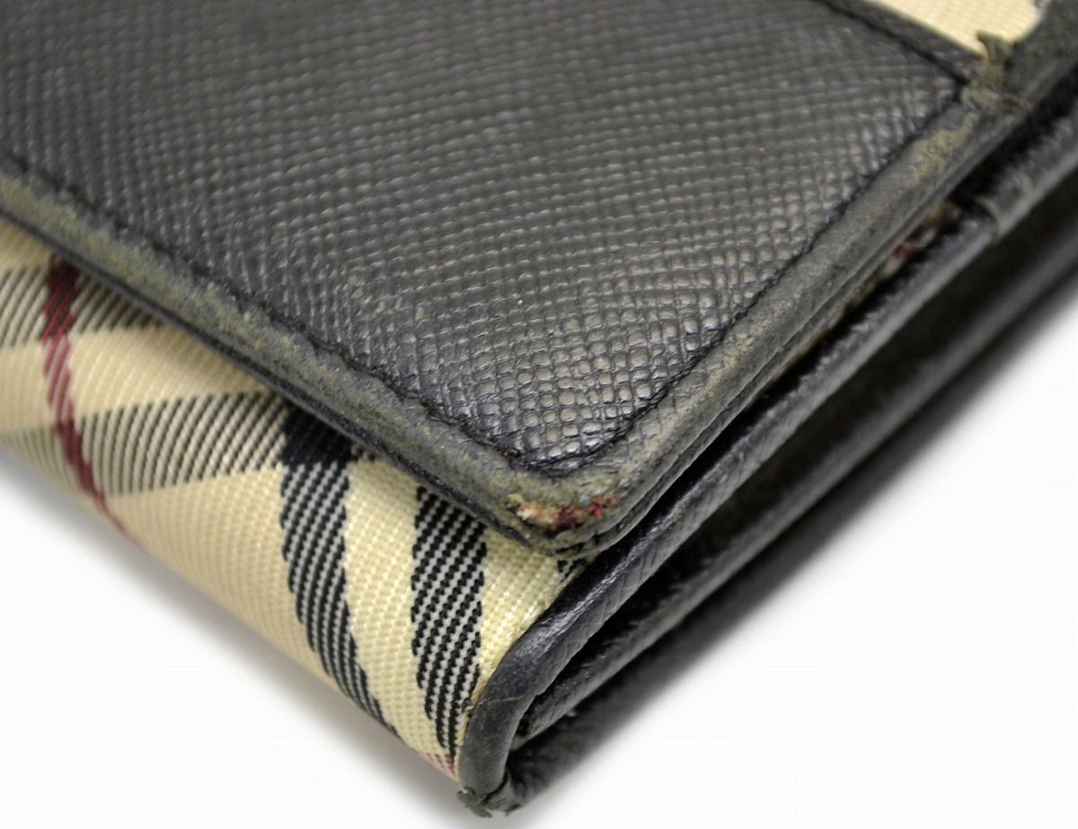 楽天市場】【財布】BURBERRY バーバリー ノバチェック柄 2つ折 長財布