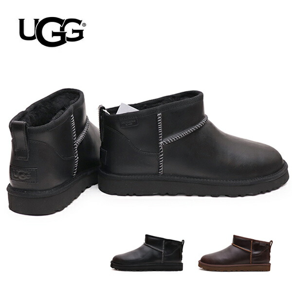 楽天市場】アグ【UGG】1158191 Classic Ultra Mini LTHR Regen メンズ