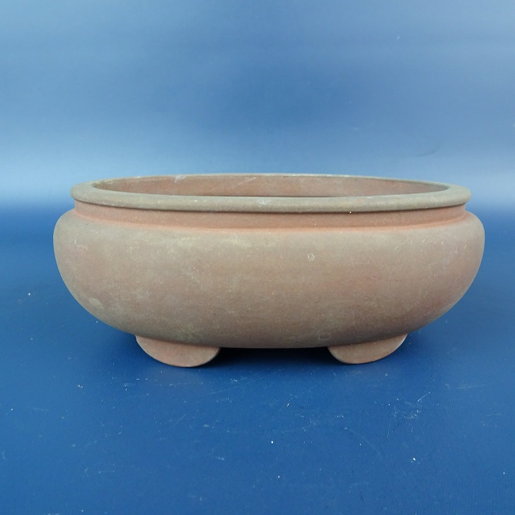 楽天市場】【中古】盆栽鉢 中国宜興 小型 長辺 約12.5cm 楕円鉢 袋式