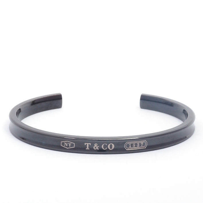 楽天市場】【返品OK】ティファニー 837 ナローカフ バングル チタン