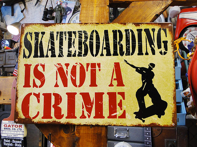 楽天市場】☆稀少な絶盤品☆ 「スケボーは犯罪じゃないぜ！」 U.S.