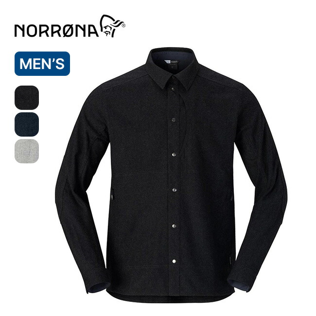 楽天市場】ノローナ タモックウールプレーンシャツ メンズ NORRONA
