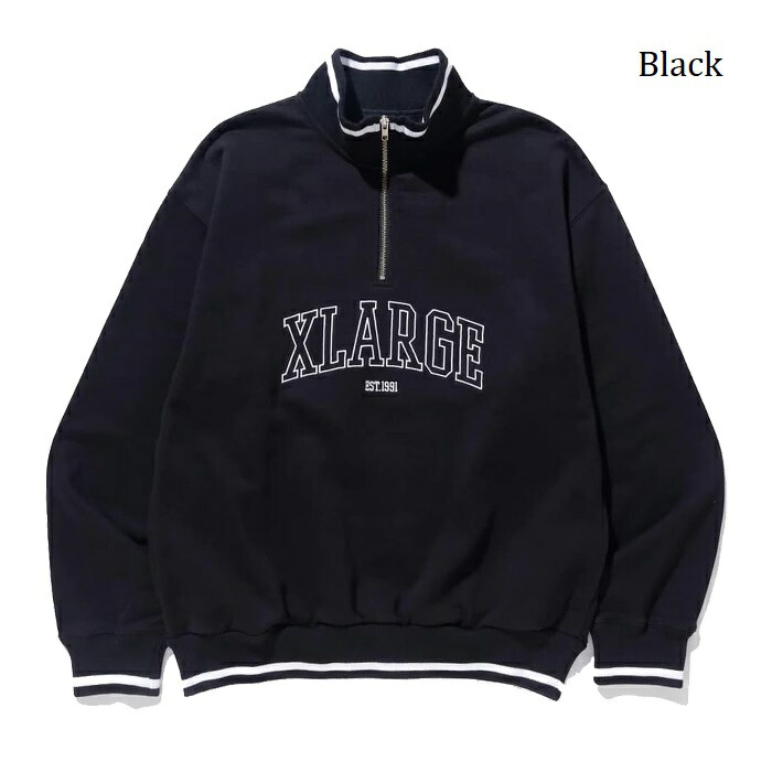 アメリカ製 90s X-LARGE エクストララージ ハーフジップ ネルシャツ