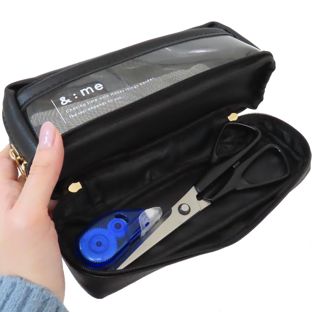 楽天市場】【ポイント10倍 & クーポン！】ペンケース メッシュボトム