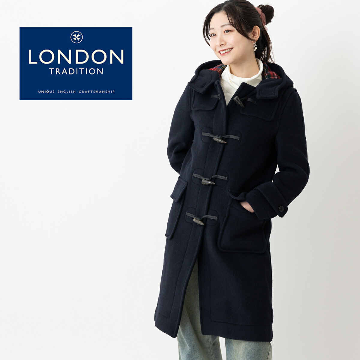 楽天市場】LONDON TRADITION レディース ロングダッフルコート M-11