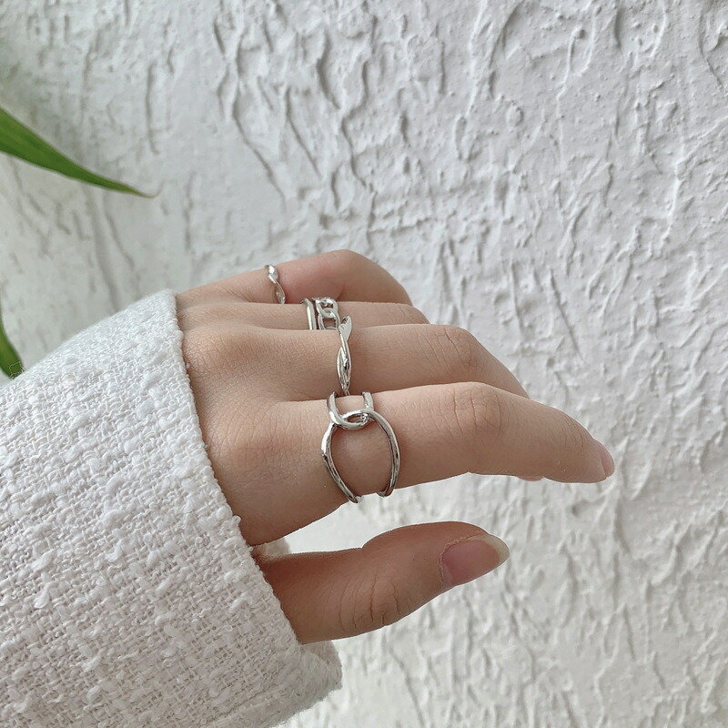 楽天市場】5点リングセット セット シルバー ゴールド 金 銀 ring