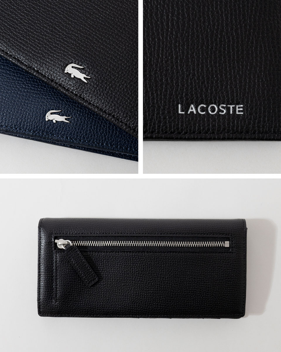 楽天市場】ラコステ ロングウォレット LACOSTE NH1603KP レザー 長財布