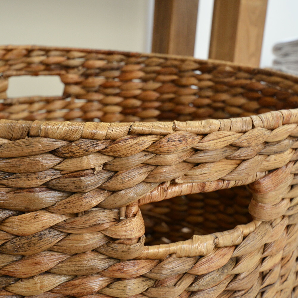 楽天市場】送料無料ウォーターヒヤシンス・ラウンド バスケット