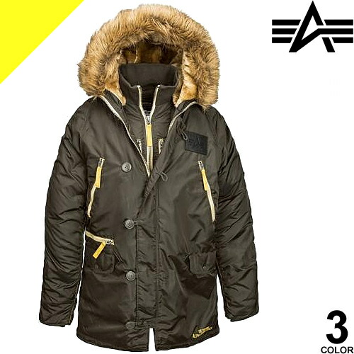 楽天市場】アルファ インダストリーズ N-3B INCLEMENT ジャケット
