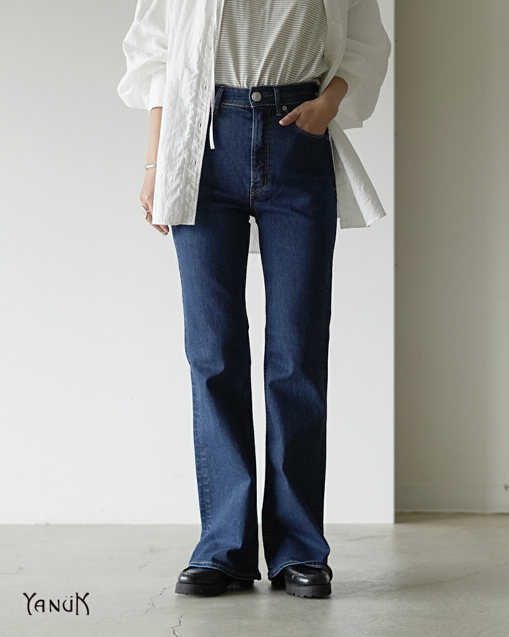 楽天市場】【スーパーSALE×P10倍】ヤヌーク YANUK ブーツカット デニム