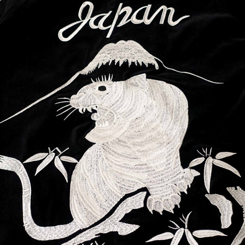 楽天市場】虎刺繍サテン/別珍リバーシブルスカジャン JSKJ-007