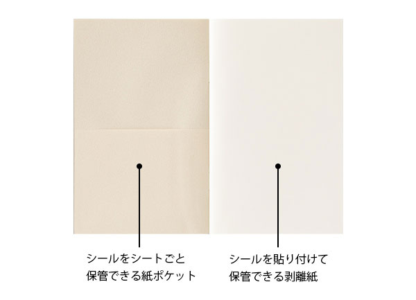 楽天市場】ミドリ シール帳 ポケット付 グレー（34504006）【MIDORI