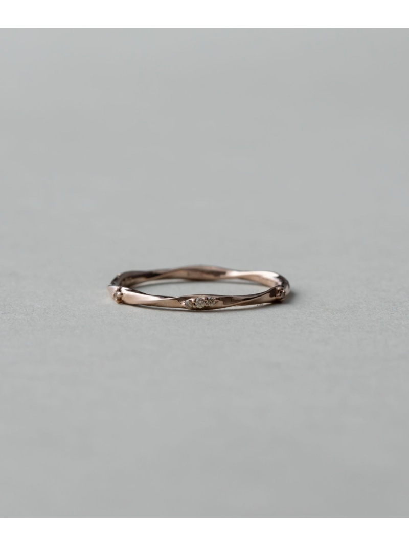 楽天市場】[レイヤード] K18MPG ダイヤモンド ツイスト リング ete