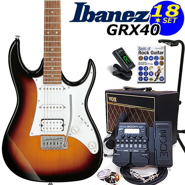 楽天市場】Gio Ibanez アイバニーズ GRX40 TFBエレキギター初心者 18点