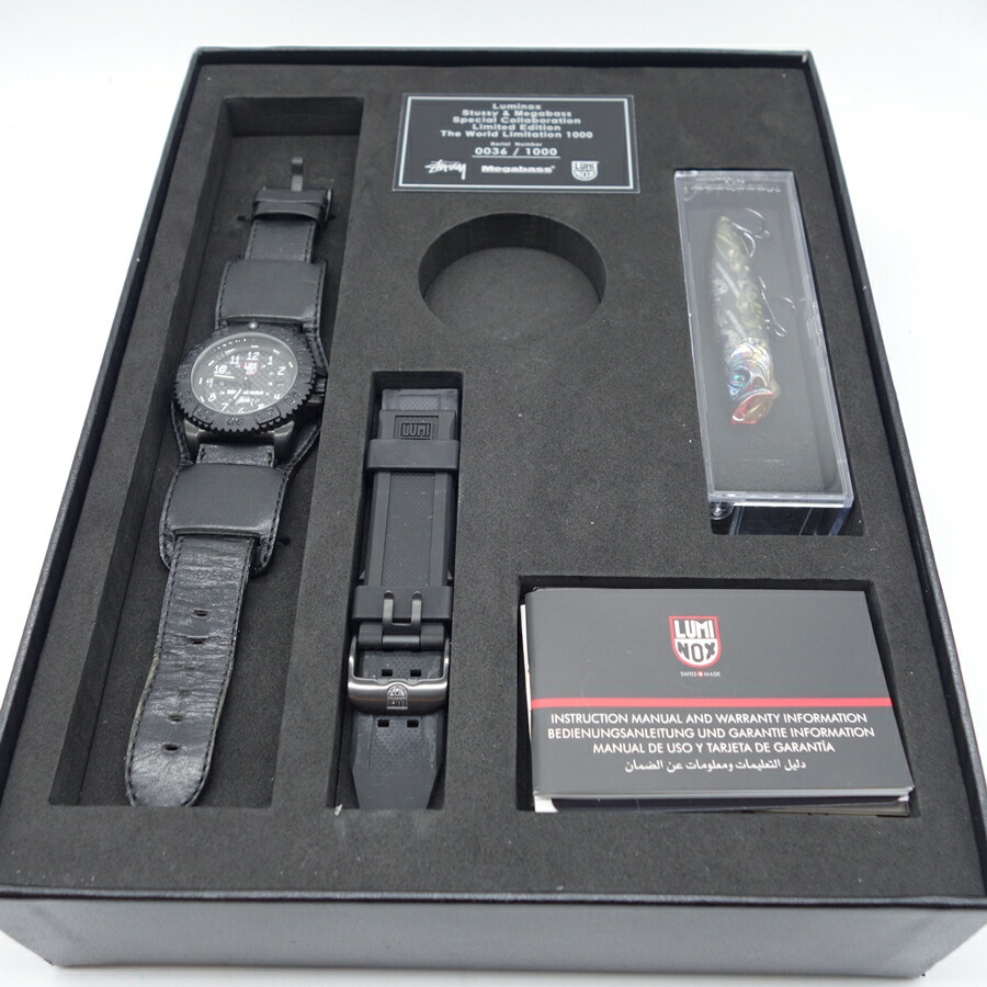 楽天市場】STUSSY LUMINOX 3150 MEGABASS LIMITED 1000本限定