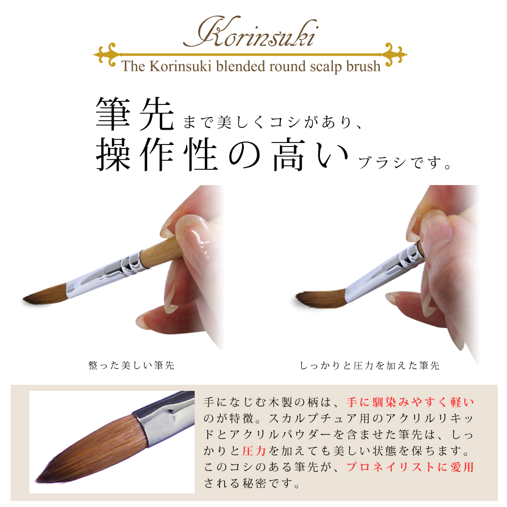 楽天市場】ネイル用ブラシ ネイル 筆 ブラシ 1本 サイズ 6種類