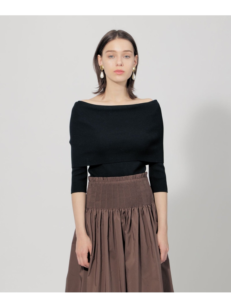 楽天市場】【SALE／50%OFF】コットンストレッチ オフショルダーニット