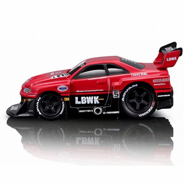 楽天市場】マイスト マッスルマシン ミニカー 1/64 日産 GTR R34