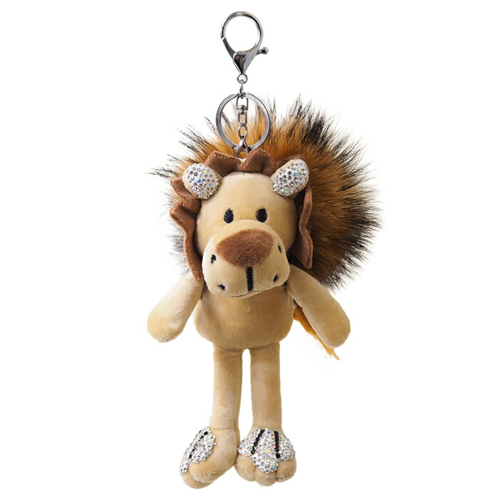 楽天市場】ライオン ラインストーン付き 大き目 バックチャーム リアル