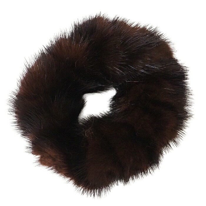 楽天市場】リアルファー ミンク シュシュ 日本製 ヘアゴム ヘア