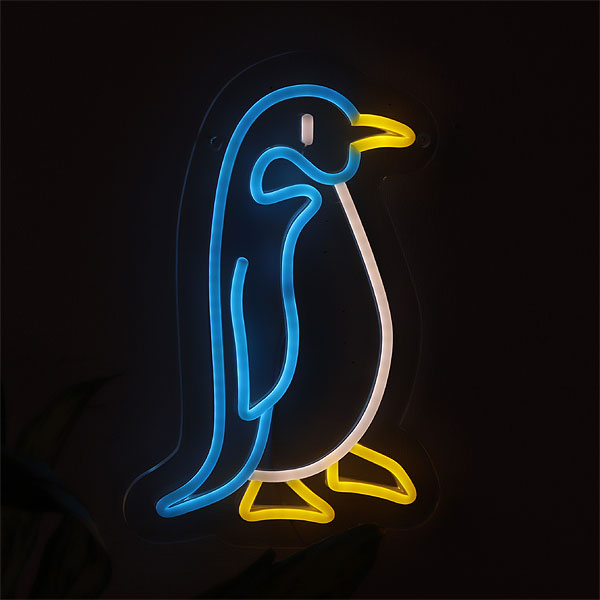 楽天市場】NEONY SIGN LIGHT Penguin【壁掛けライト LEDネオン サイン