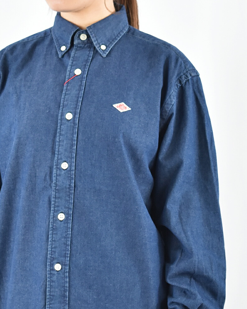 楽天市場】DANTON ライトデニム ボタンダウンシャツ ダントン