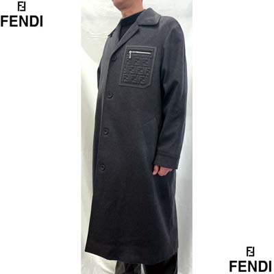 楽天市場】フェンディ FENDI コート メンズ ロングジャケット アウター